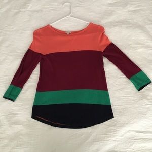 J. Crew Colorblock Top